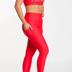 Rebel Red High-Waisted Leggings